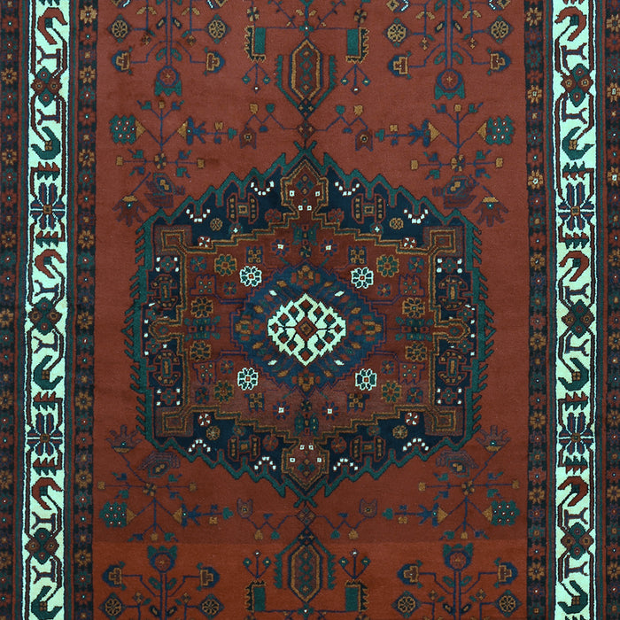 Machine Washable Persian Light Blue Traditional Rug, wshtr694lblu