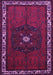 Machine Washable Persian Purple Traditional Area Rugs, wshtr694pur