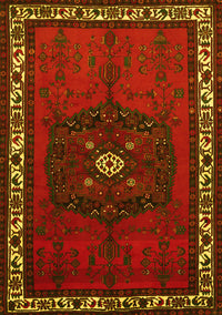 Persian Yellow Traditional Rug, tr694yw