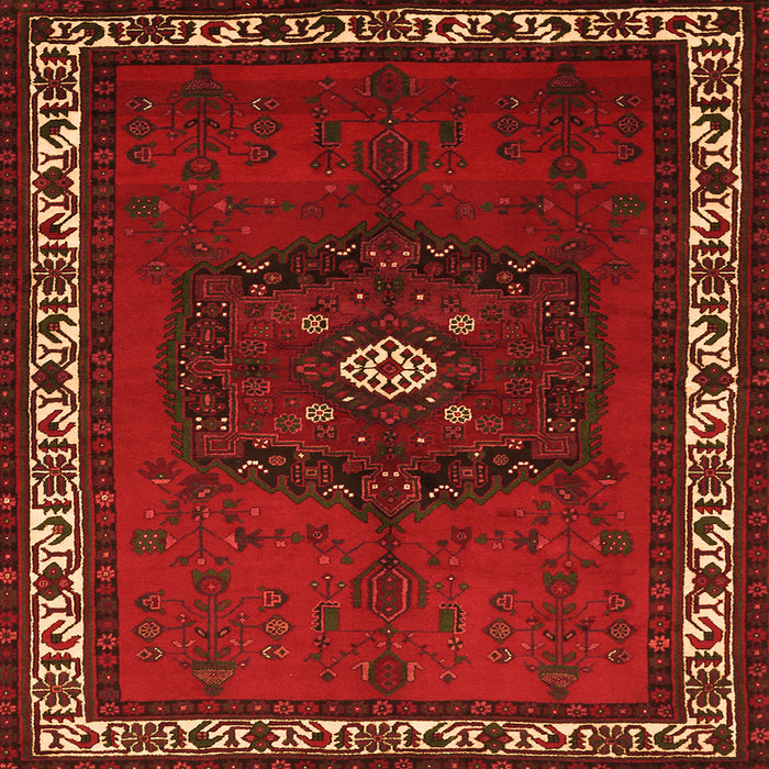 Serging Thickness of Persian Orange Traditional Rug, tr694org