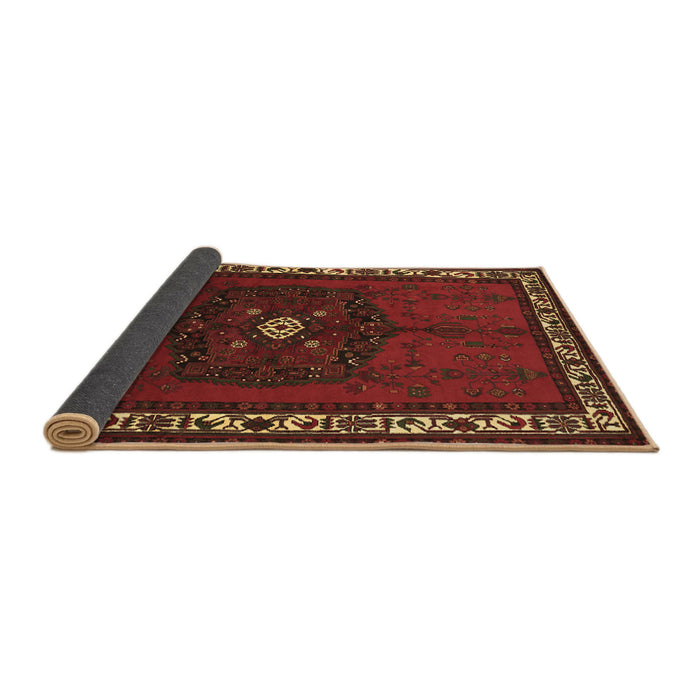 Sideview of Persian Brown Traditional Rug, tr694brn