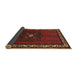Sideview of Persian Brown Traditional Rug, tr694brn