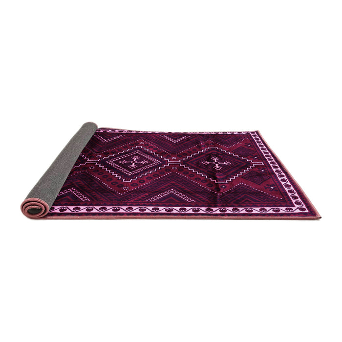 Sideview of Persian Pink Traditional Rug, tr695pnk