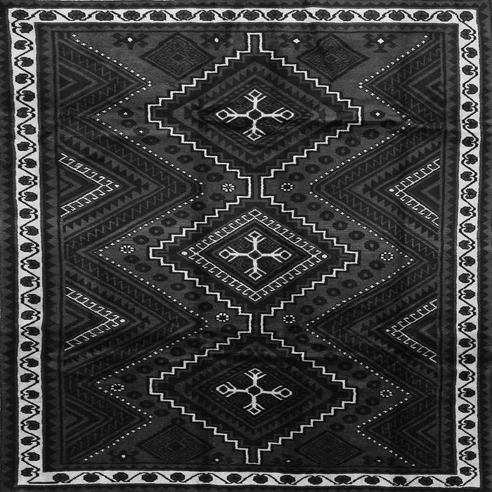 Serging Thickness of Persian Gray Traditional Rug, tr695gry