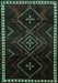 Machine Washable Persian Turquoise Traditional Area Rugs, wshtr695turq