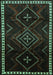 Persian Turquoise Traditional Rug, tr695turq