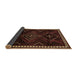 Sideview of Persian Brown Traditional Rug, tr695brn