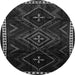 Square Persian Gray Traditional Rug, tr695gry