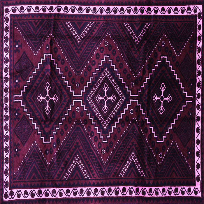 Square Persian Purple Traditional Rug, tr695pur
