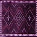 Square Persian Purple Traditional Rug, tr695pur