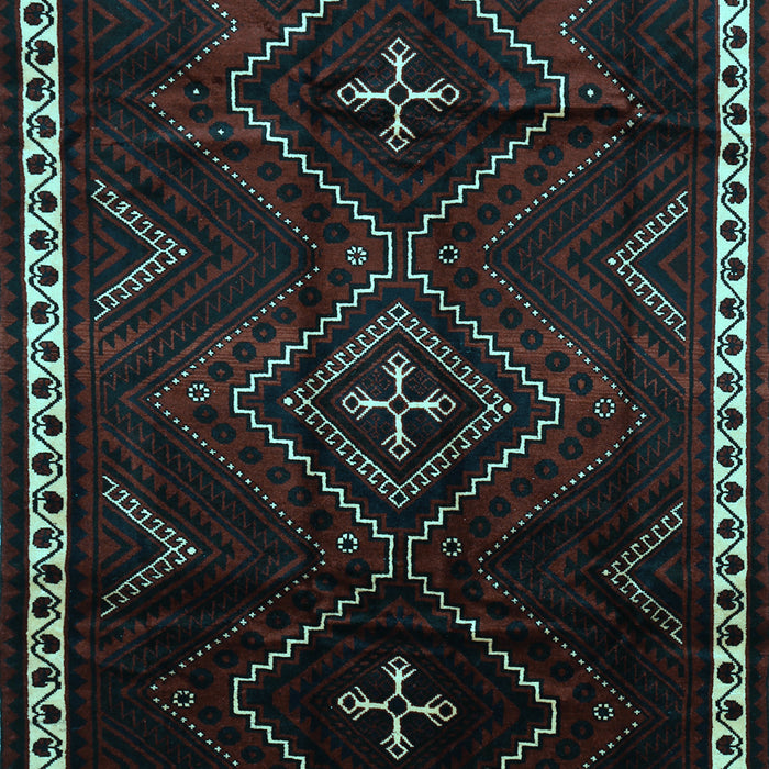 Machine Washable Persian Light Blue Traditional Rug, wshtr695lblu