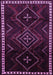 Machine Washable Persian Purple Traditional Area Rugs, wshtr695pur