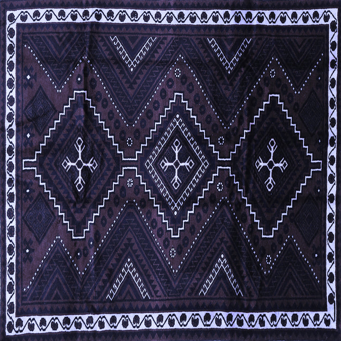 Square Persian Blue Traditional Rug, tr695blu
