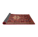 Sideview of Traditional Rust Pink Persian Rug, tr696