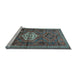 Sideview of Machine Washable Persian Light Blue Traditional Rug, wshtr696lblu