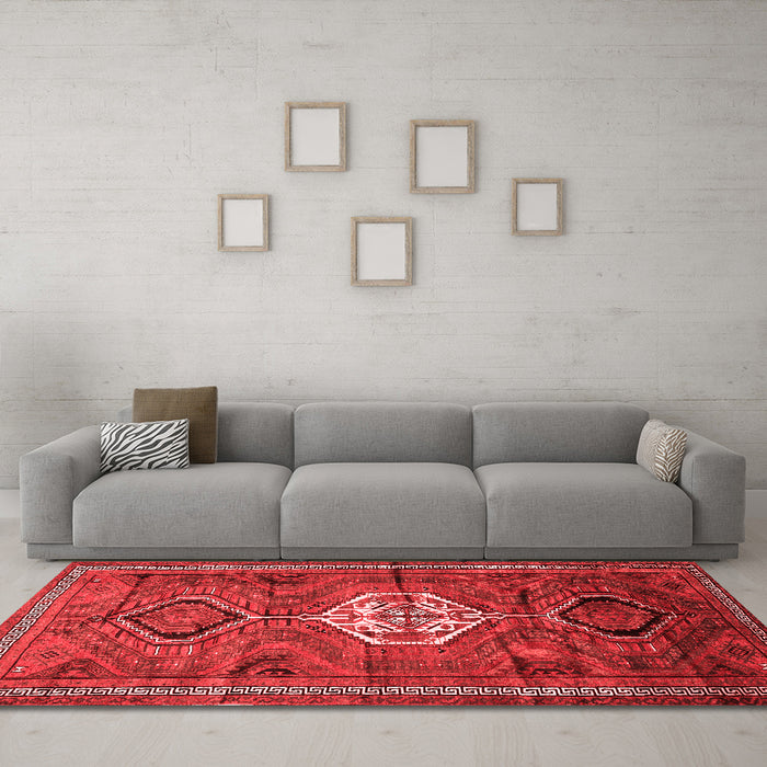 Traditional Red Washable Rugs