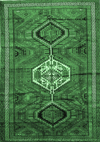 Persian Emerald Green Traditional Rug, tr696emgrn