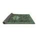 Sideview of Persian Turquoise Traditional Rug, tr696turq