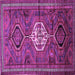 Square Persian Purple Traditional Rug, tr696pur