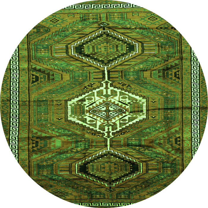 Machine Washable Persian Green Traditional Area Rugs, wshtr696grn