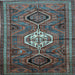 Square Persian Light Blue Traditional Rug, tr696lblu