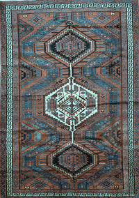 Persian Light Blue Traditional Rug, tr696lblu