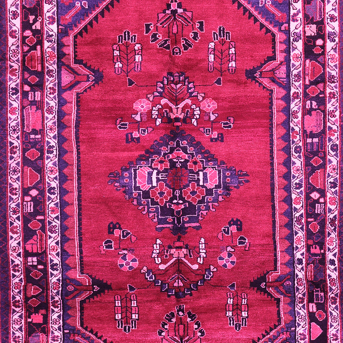 Machine Washable Persian Pink Traditional Rug, wshtr697pnk