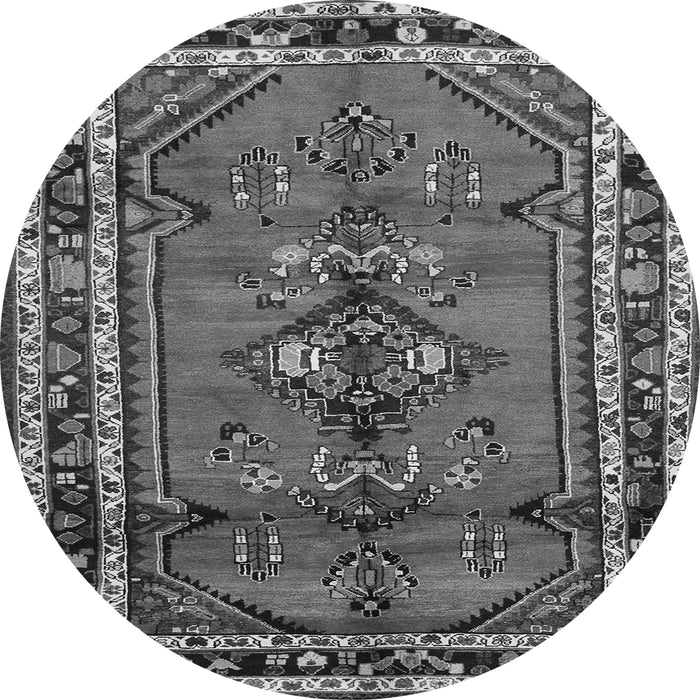 Machine Washable Persian Gray Traditional Rug, wshtr697gry