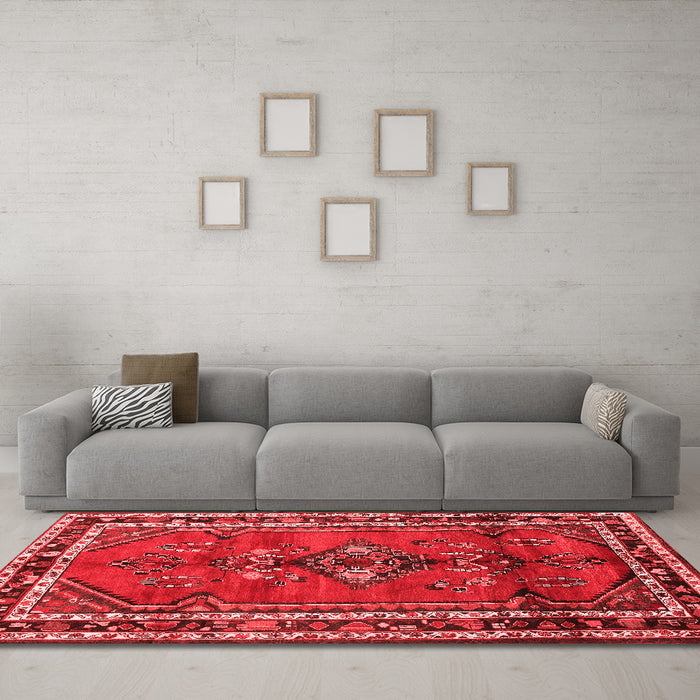 Traditional Red Washable Rugs