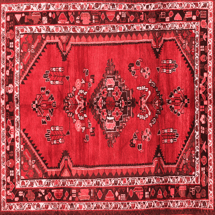 Machine Washable Persian Red Traditional Rug, wshtr697red