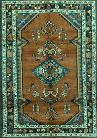 Persian Turquoise Traditional Rug, tr697turq