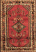 Machine Washable Persian Brown Traditional Rug, wshtr697brn