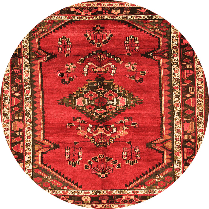 Machine Washable Persian Orange Traditional Area Rugs, wshtr697org