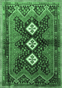 Persian Emerald Green Traditional Rug, tr698emgrn