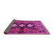 Sideview of Persian Pink Traditional Rug, tr698pnk