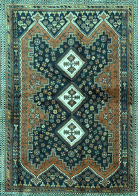 Persian Turquoise Traditional Rug, tr698turq