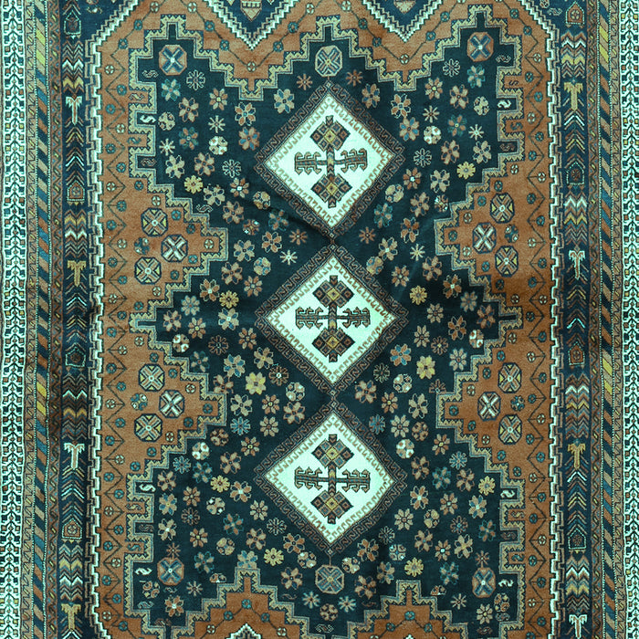 Persian Turquoise Traditional Rug, tr698turq