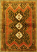 Persian Yellow Traditional Rug, tr698yw