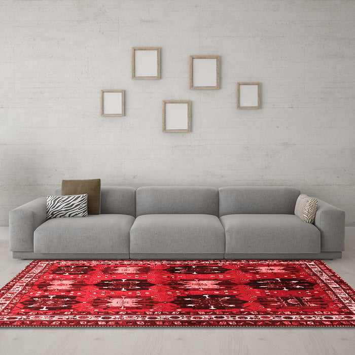 Traditional Red Washable Rugs