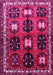 Machine Washable Persian Pink Traditional Rug, wshtr699pnk