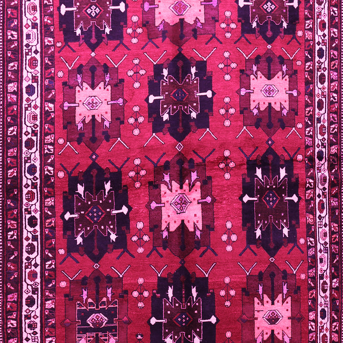 Machine Washable Persian Pink Traditional Rug, wshtr699pnk