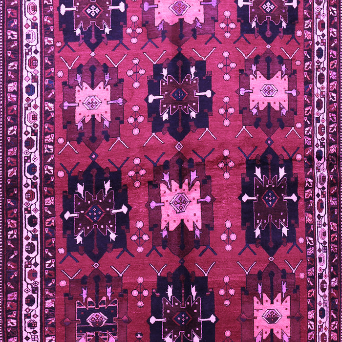 Machine Washable Persian Purple Traditional Area Rugs, wshtr699pur