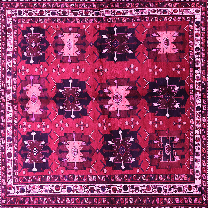 Square Persian Pink Traditional Rug, tr699pnk