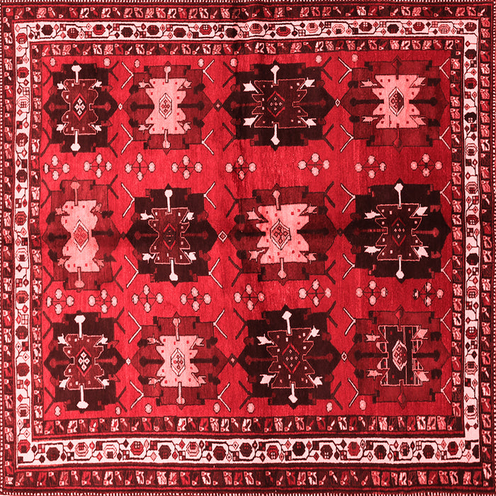 Machine Washable Persian Red Traditional Rug, wshtr699red