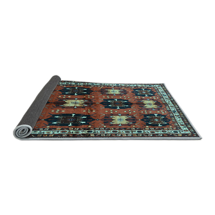 Sideview of Persian Light Blue Traditional Rug, tr699lblu