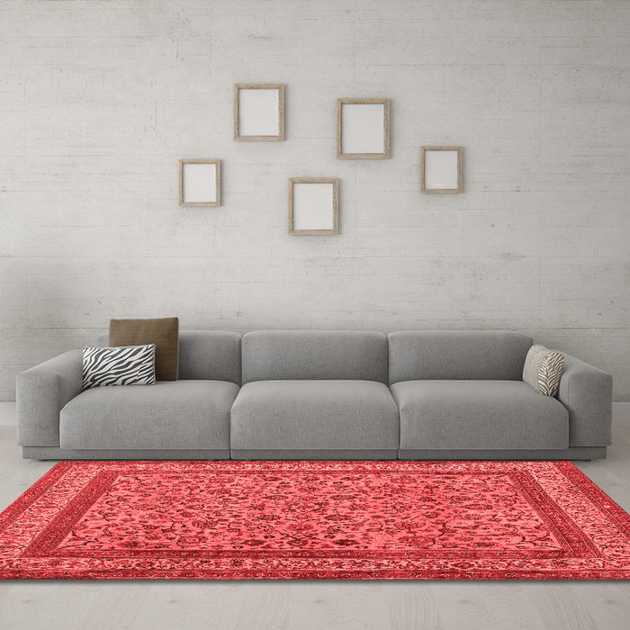 Traditional Red Washable Rugs