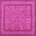 Square Persian Pink Traditional Rug, tr69pnk