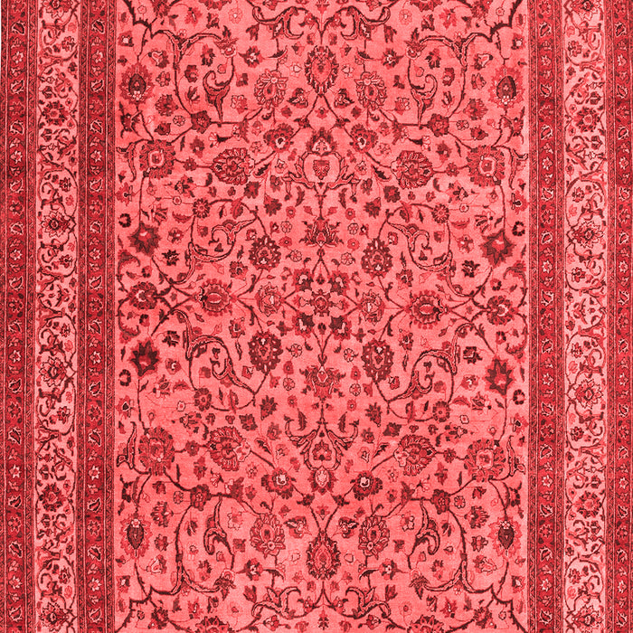 Machine Washable Persian Red Traditional Rug, wshtr69red