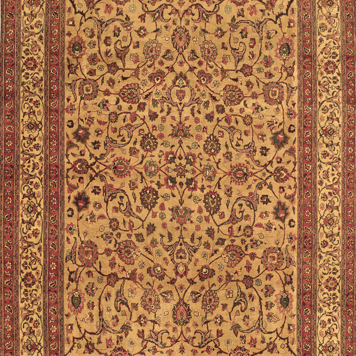 Machine Washable Persian Brown Traditional Rug, wshtr69brn