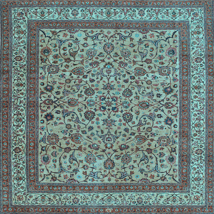 Square Persian Light Blue Traditional Rug, tr69lblu